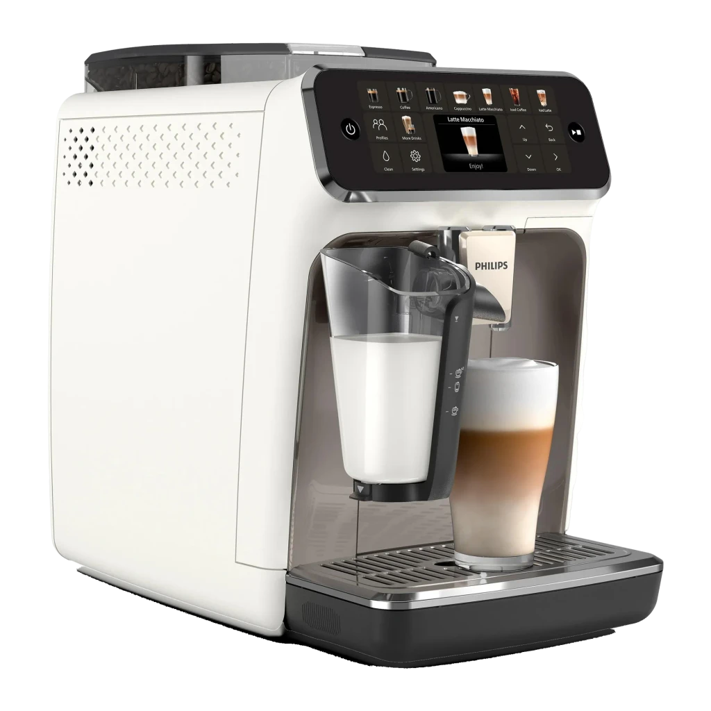 Philips Cafetera superautomática EP5545/70 Series 5500 15 bar gris - sistema LatteGo (tanque de leche de 0,26 L integrado) =