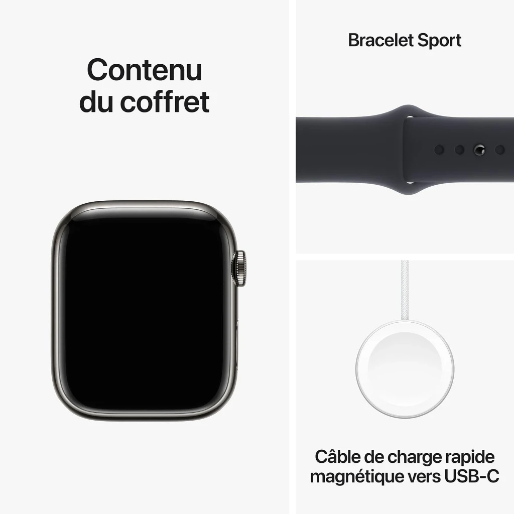 Apple Watch Series 9 41mm GPS + Cellular Negro 64gb - conectividad celular = 4G LTE | con esta versión el reloj hace y
