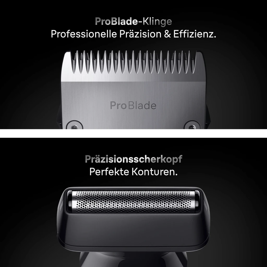 Braun Recortadora Series 7 AIO7540 All In One Style Kit negro, azul - peso = 141 g; dimensiones 156 x 42 x 41 mm | ligero y