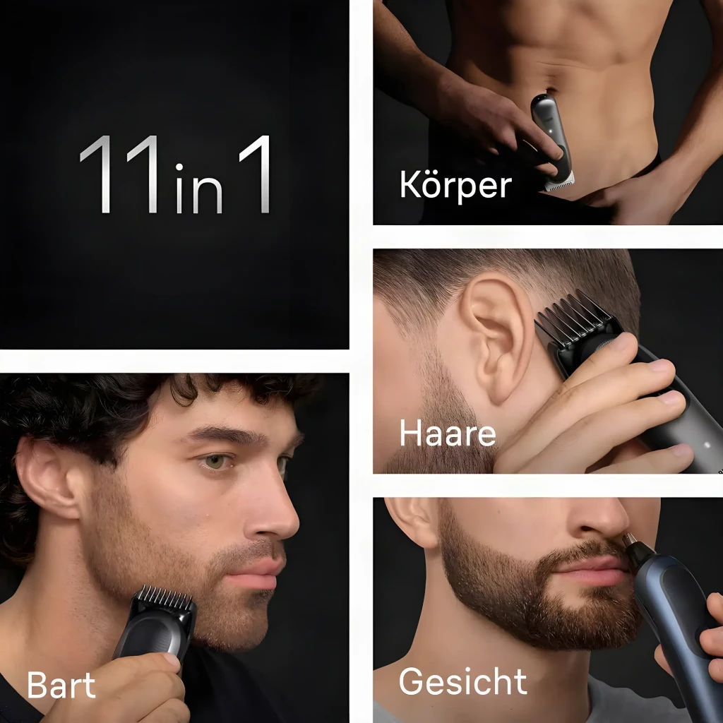 Braun Recortadora Series 7 AIO7540 All In One Style Kit negro, azul - resistente al agua = Sí | se puede enjuagar bajo el
