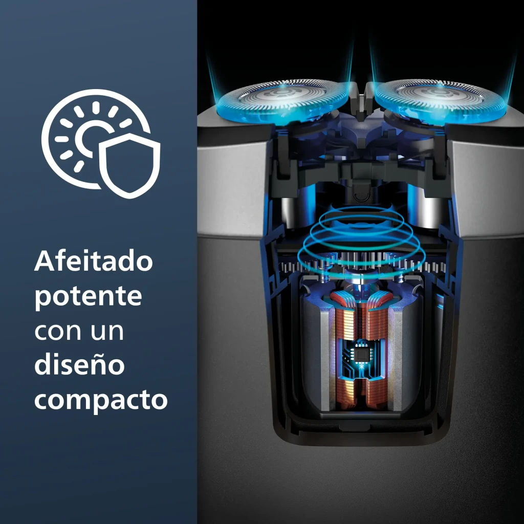 Philips Afeitadora eléctrica PQ888/06 gris, negro - contenido de la caja = funda, tapa protectora y bolsa de viaje