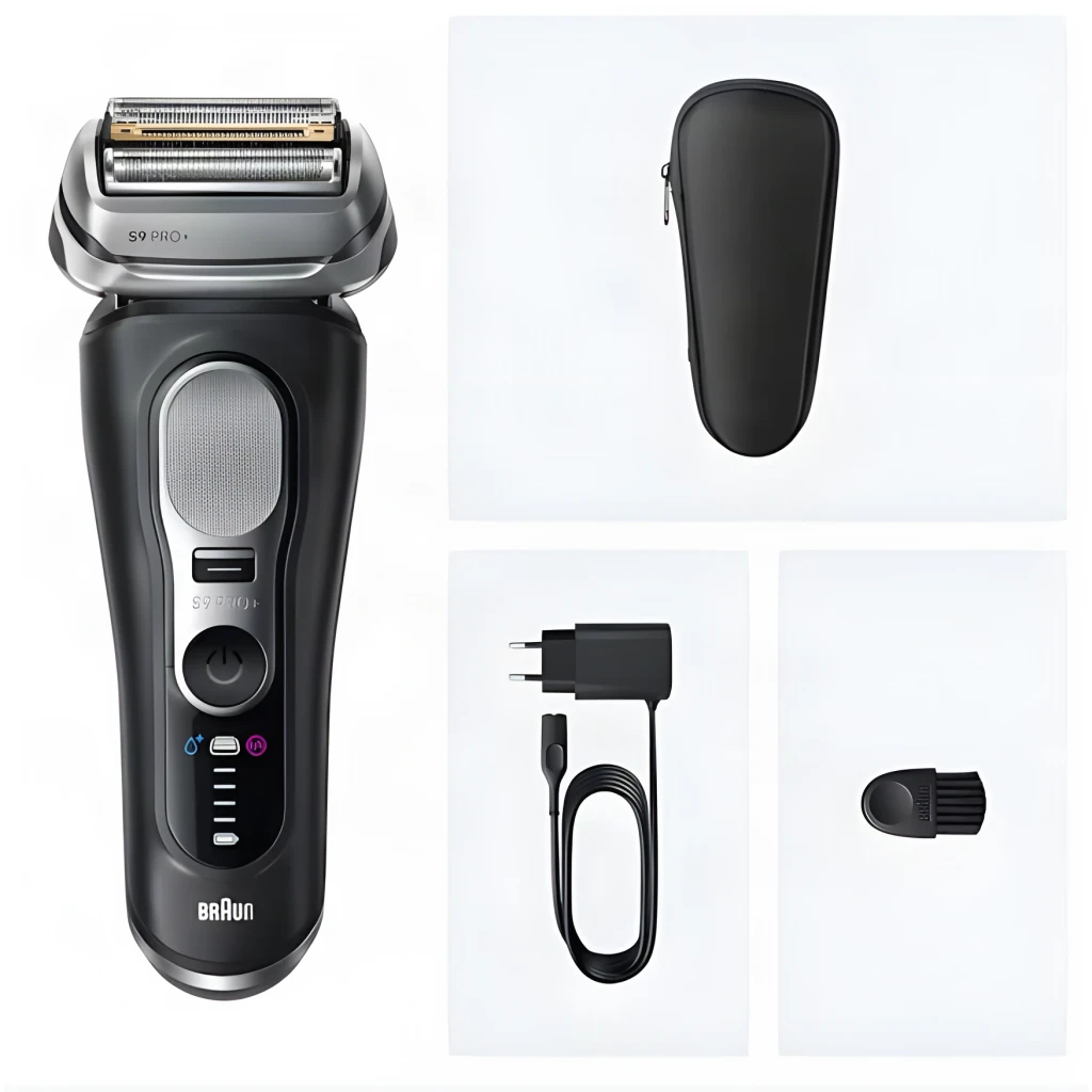 Braun Afeitadora Series 9 Pro+ 9600s Negro - uso en mojado y seco = Sí, lavable y a prueba de agua | se puede usar