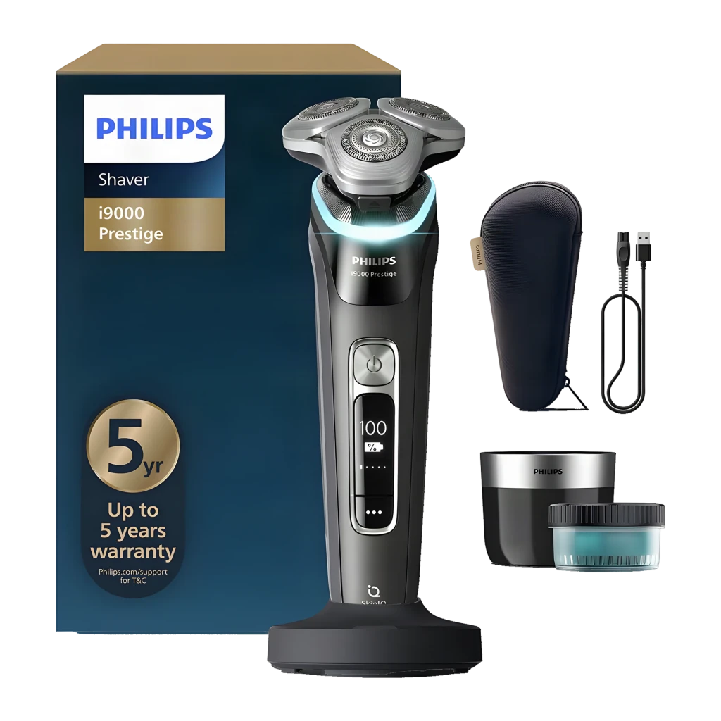 Philips Afeitadora eléctrica i9000 Prestige XP9200/30 Wet & Dry con SkinIQ negro - vista principal