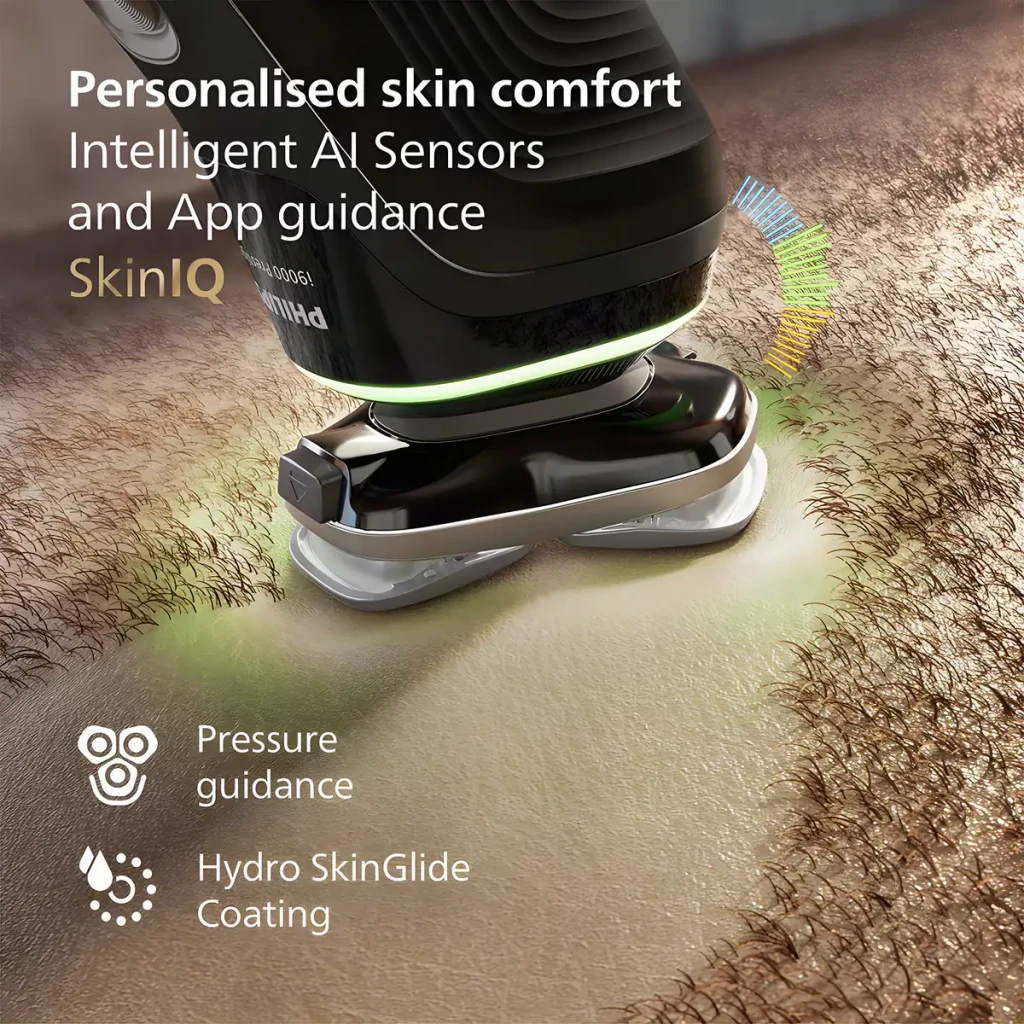 Philips Afeitadora eléctrica i9000 Prestige XP9200/30 Wet & Dry con SkinIQ negro - uso en mojado y seco = Sí, lavable | se