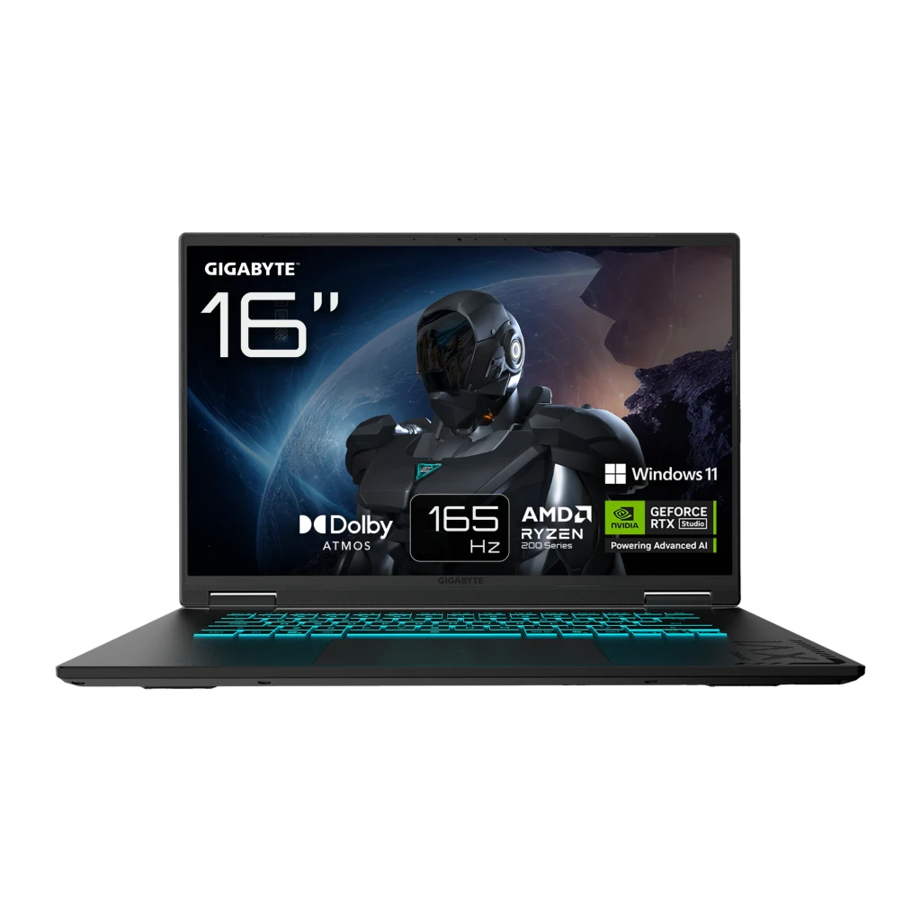 Portátil Gigabyte Gaming A16 16GB/1TB SSD 16 pulgadas IPS AMD Ryzen 7 260 RTX 5060 8GB GDDR7 Windows 11 Home