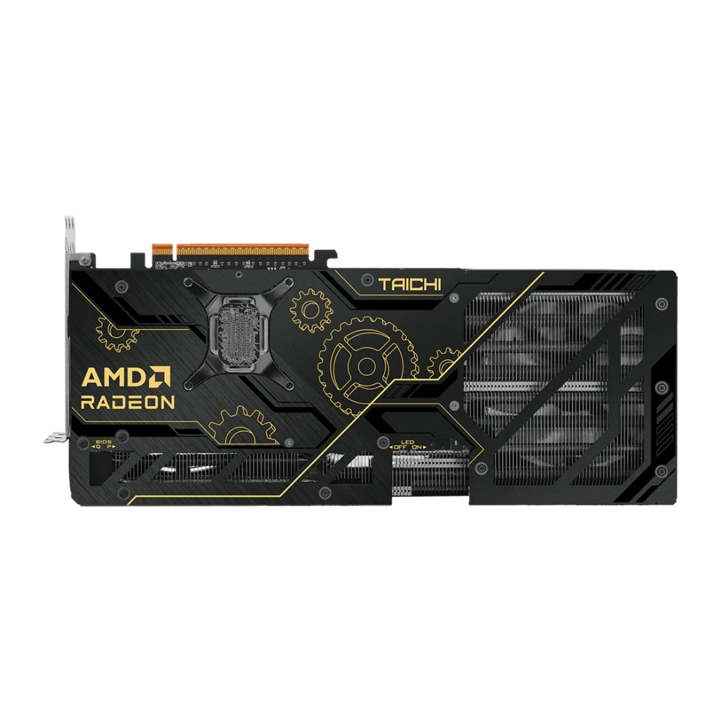 ASRock Tarjeta Gráfica Radeon RX 9070 XT Taichi OC 16 GB negro - salidas de vídeo = 1x HDMI 2.1b + 3x DisplayPort 2.1a, hasta