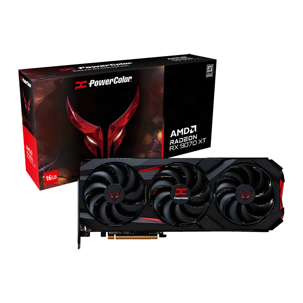 PowerColor Tarjeta gráfica Radeon RX 9070 XT Red Devil 16 GB OC - vue principale