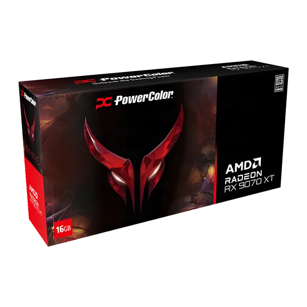 PowerColor Tarjeta gráfica Radeon RX 9070 XT Red Devil 16 GB OC - détail
