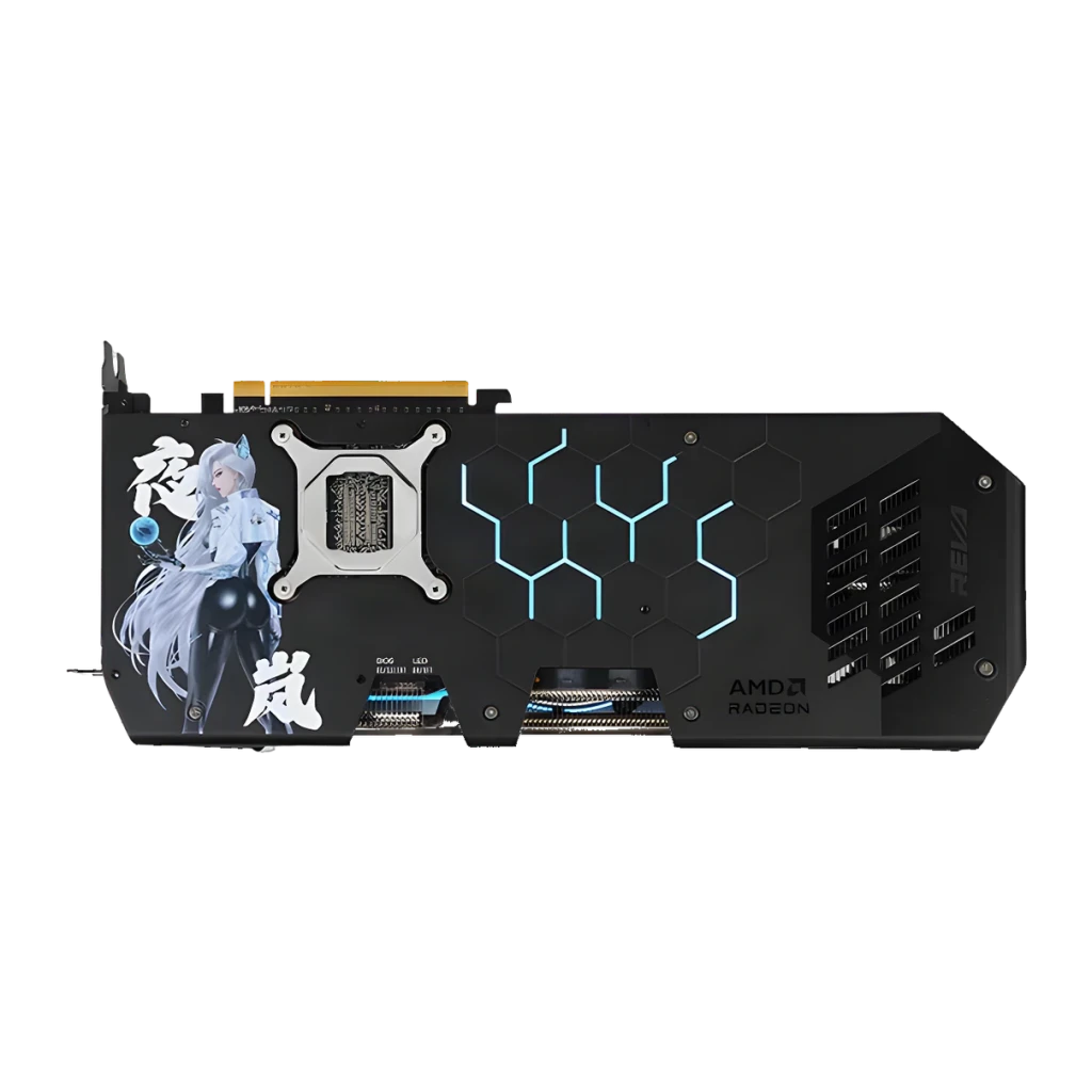PowerColor Tarjeta Gráfica Radeon RX 9070 XT Hellhound REVA 16 GB negro - salidas de vídeo = 3x DisplayPort 2.1a + 1x HDMI