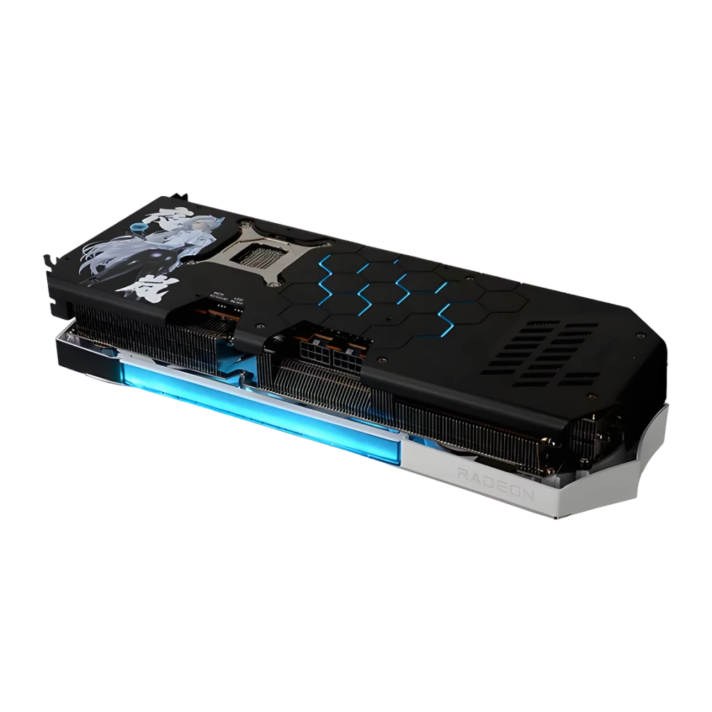 PowerColor Tarjeta Gráfica Radeon RX 9070 XT Hellhound REVA 16 GB negro - detalle