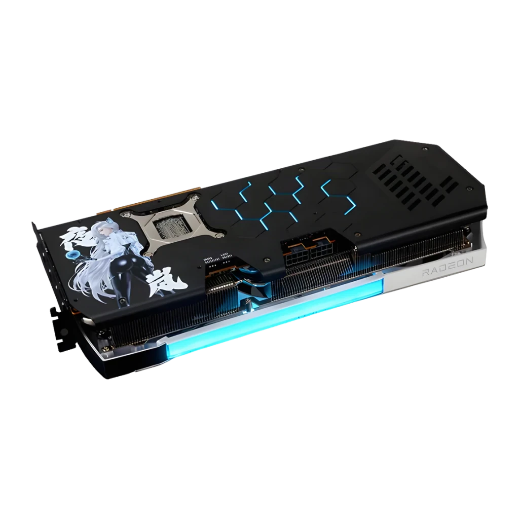PowerColor Tarjeta Gráfica Radeon RX 9070 XT Hellhound REVA 16 GB negro - longitud de la tarjeta = 332 mm | una tarjeta de