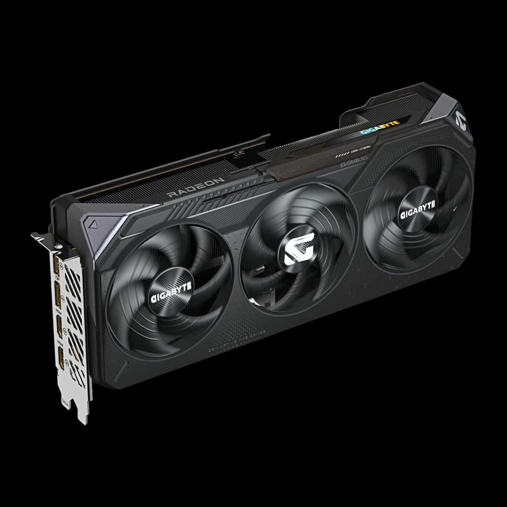 Gigabyte Tarjeta gráfica Radeon RX 9070 XT Gaming 16 GB GDDR6 negro - salidas de vídeo = 2x HDMI 2.1b + 2x DisplayPort 2.1a