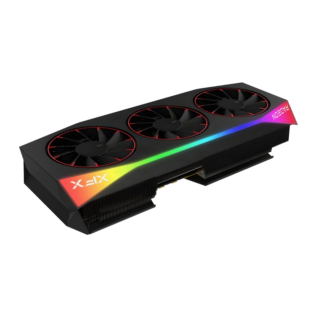 XFX Tarjeta Gráfica Radeon RX 9070 XT Mercury Magnetic Air RGB 16gb preto - detalhe 2