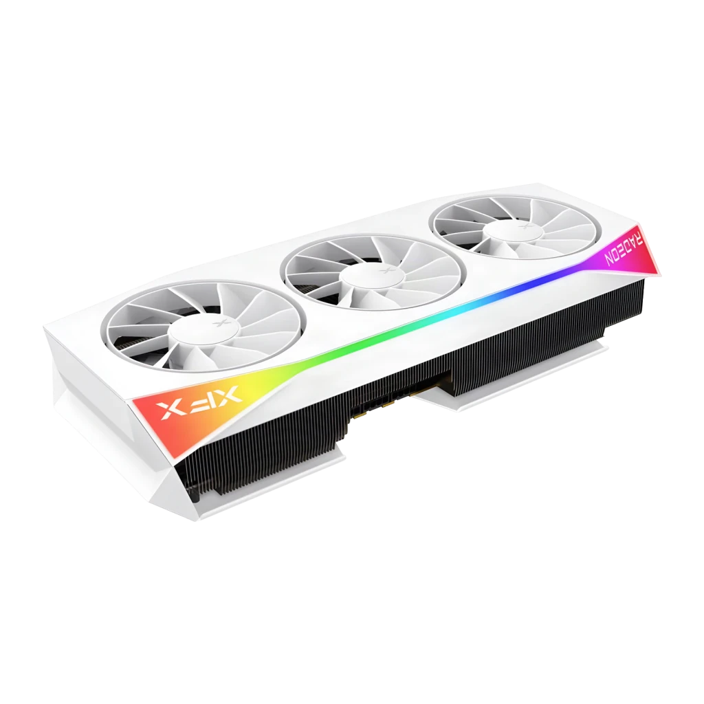 XFX Tarjeta Gráfica Radeon RX 9070 XT Mercury OC RGB 16gb branco - detalhe 2