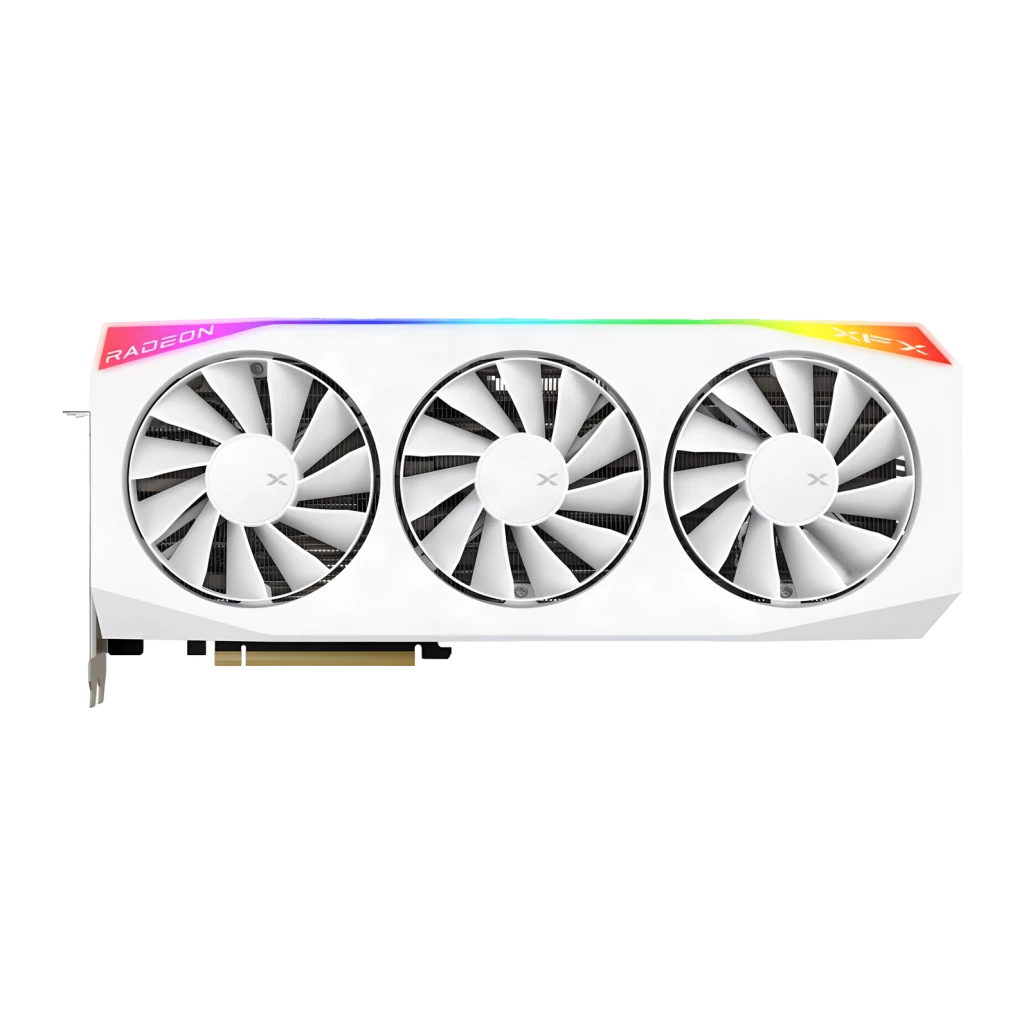 XFX Tarjeta Gráfica Radeon RX 9070 XT Mercury OC RGB 16gb branco - detalhe 3