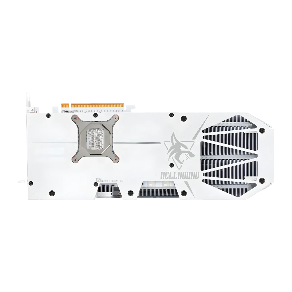 PowerColor Tarjeta Gráfica Radeon RX 9070 XT Hellhound Spectral White OC 16 GB - detalhe 3