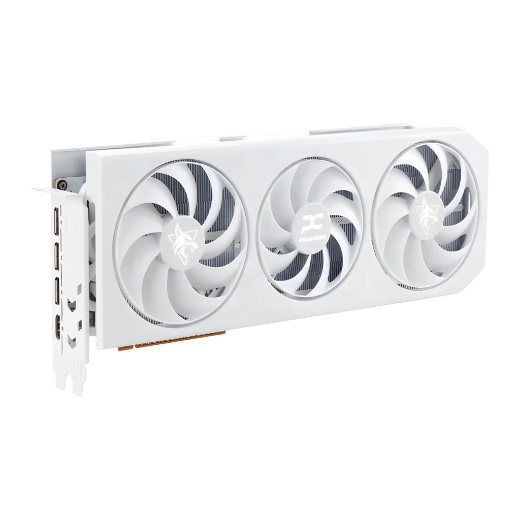PowerColor Tarjeta Gráfica Radeon RX 9070 XT Hellhound Spectral White OC 16 GB - detalhe 2