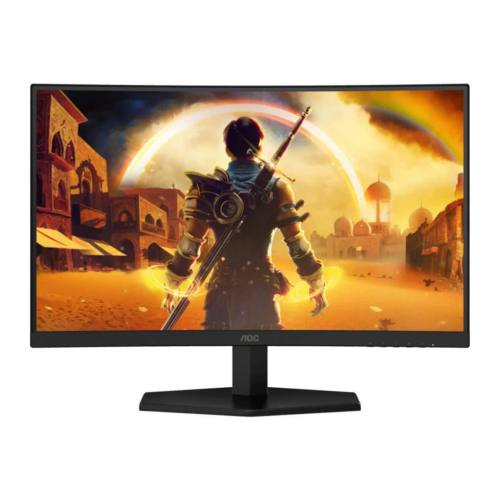 AOC 24G15N2 23.8 noir y rouge - détail 2