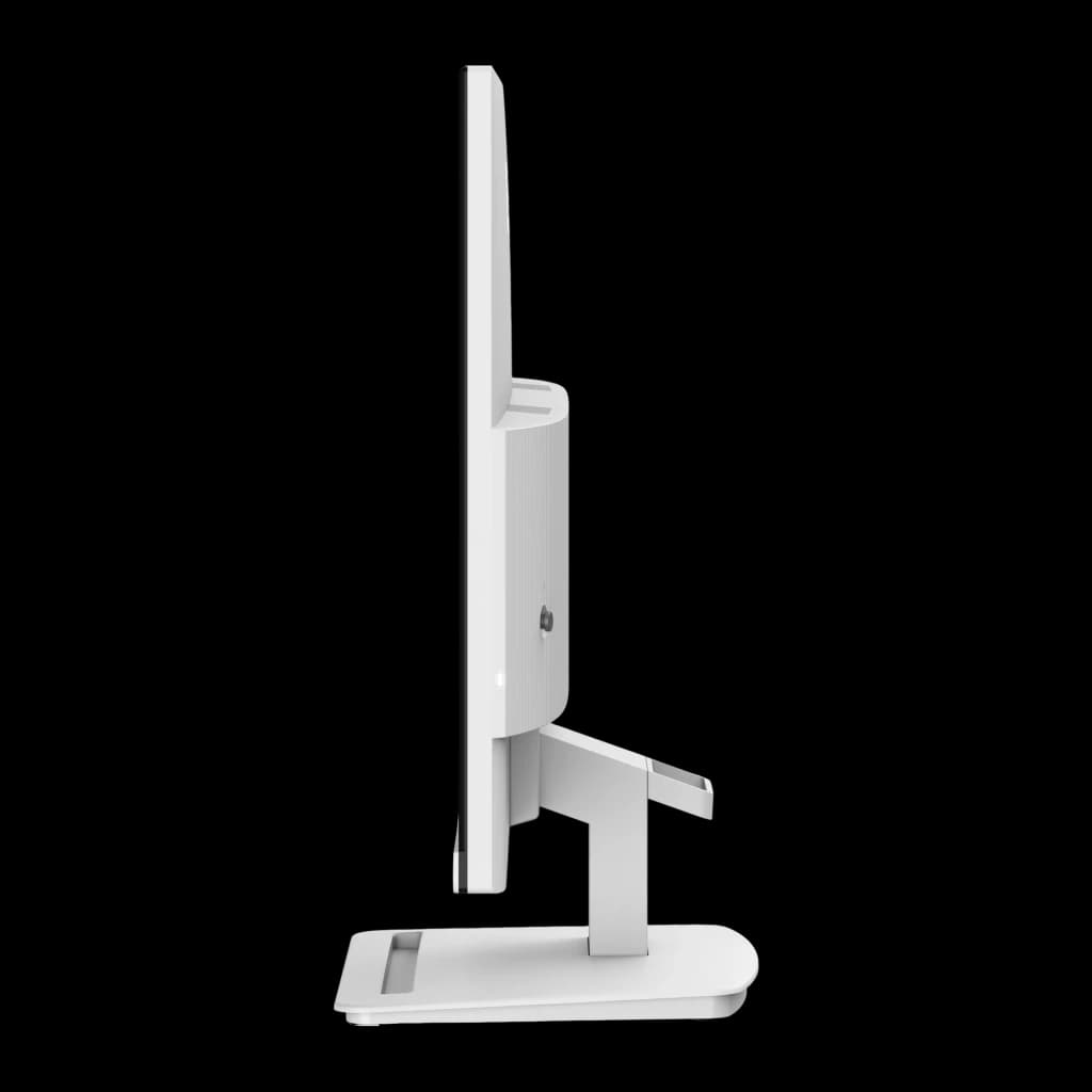MSI Monitor PRO MP241W 23.8" Blanc, vue latérale droite: profil du panneau avec connecteur visible à l'arrière du pied