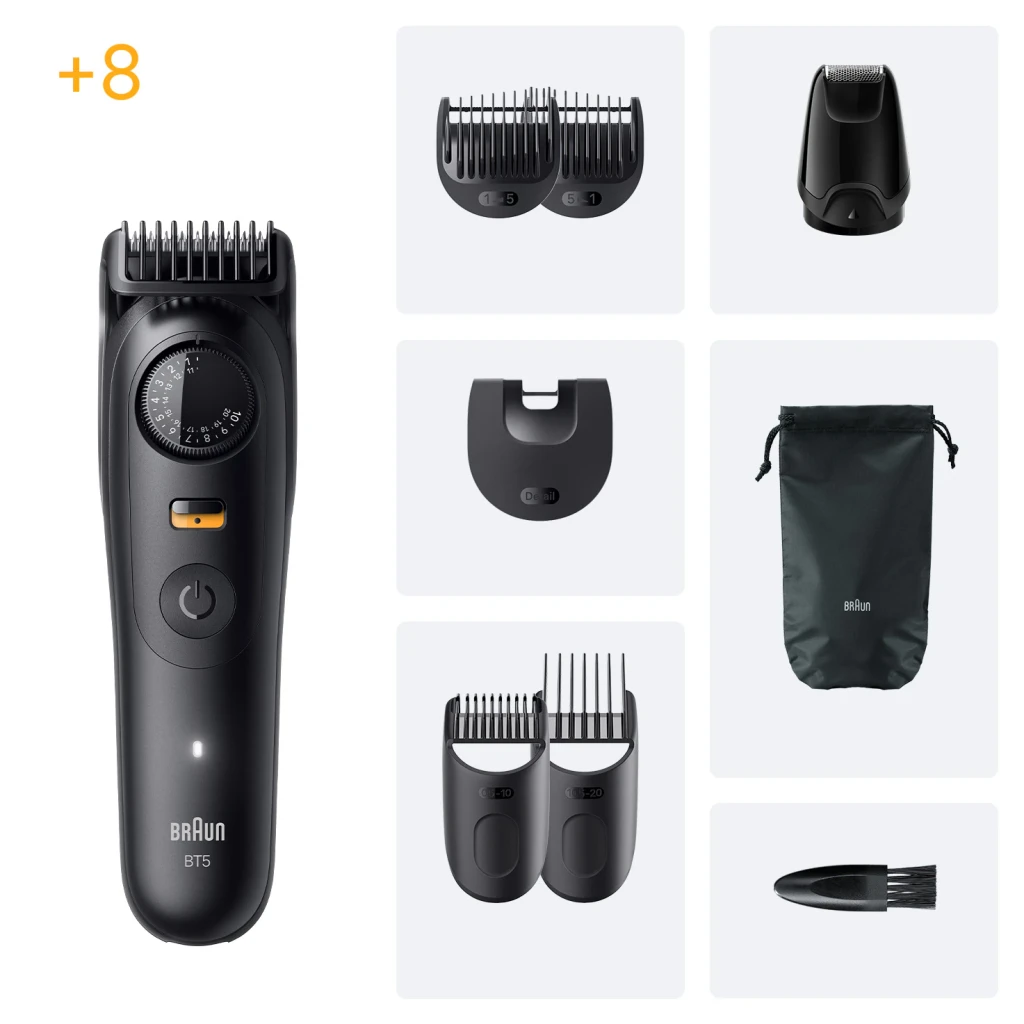 Braun Cortapelos recargable 40 posiciones wet y dry inalambrico 120min bateria li ion negro - vista principal - Ítem2