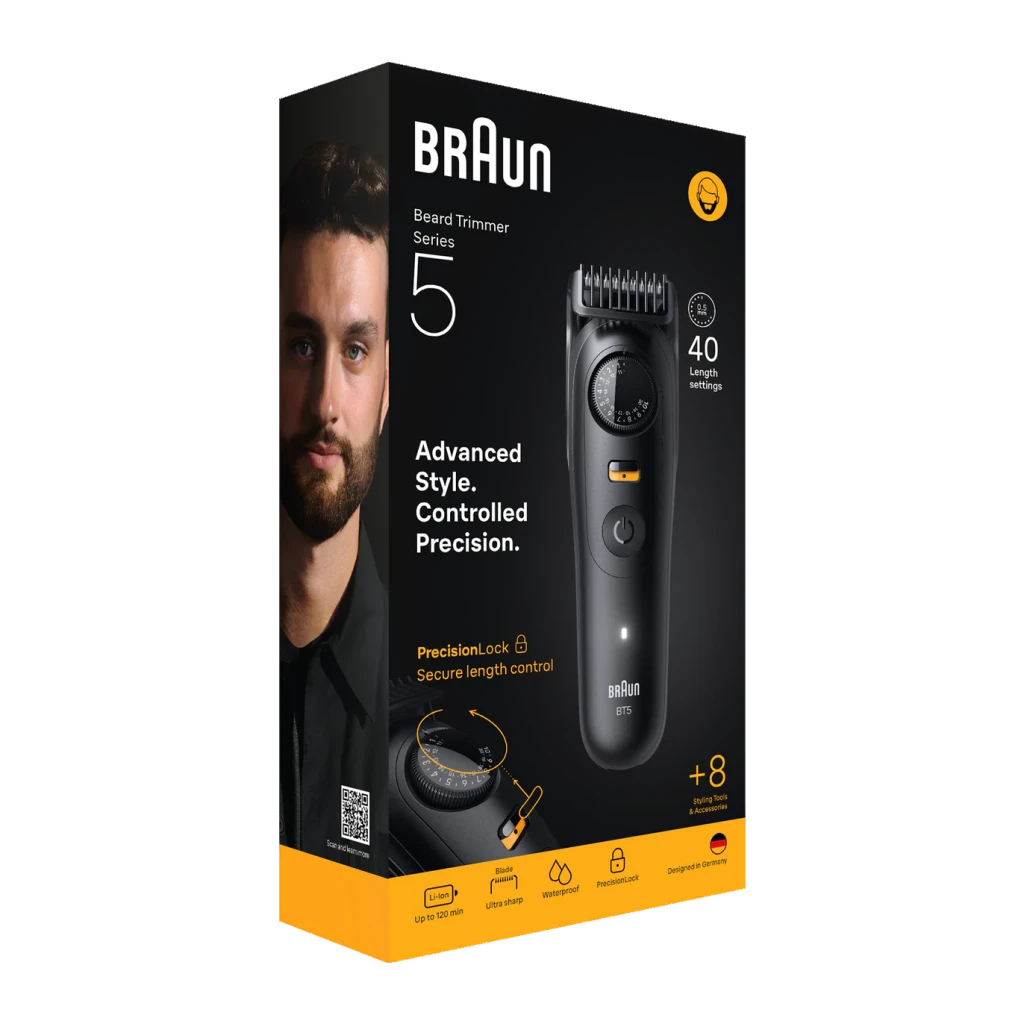 Braun Cortapelos recargable 40 posiciones wet y dry inalambrico 120min bateria li ion negro - vista principal - Ítem1