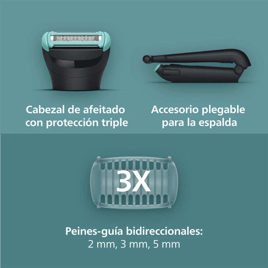 Philips Afeitadora corporal BG5475/15 Series 5000 Azul/Negro - detalhe 6