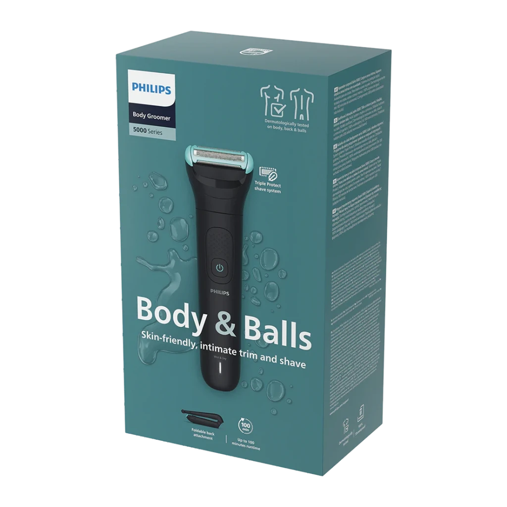 Philips Afeitadora corporal BG5475/15 Series 5000 Azul/Negro - detalhe 2