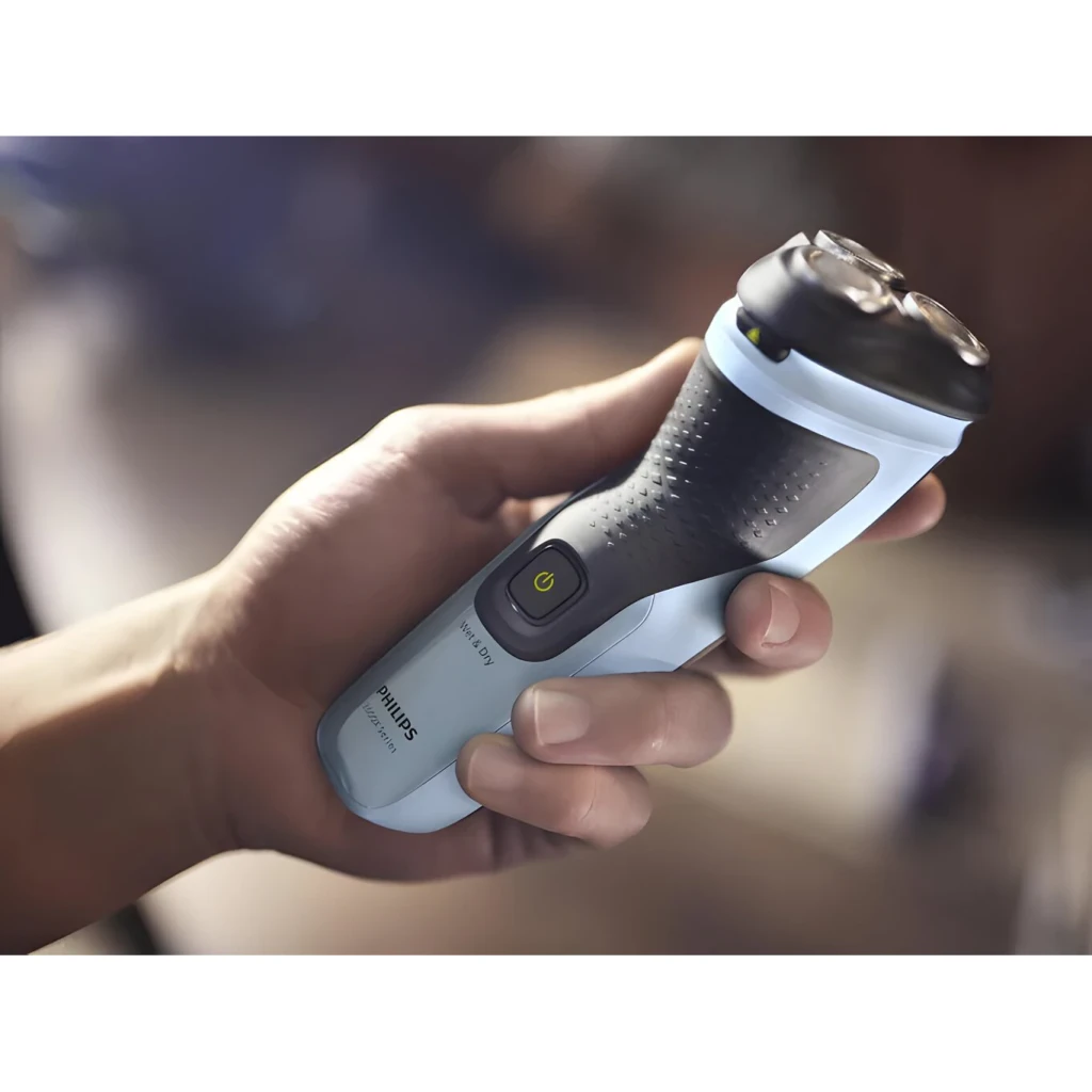Philips Afeitadora Shaver Series 3000X X3063/00 Negro/Azul - autonomía = 45 min con 1 h de carga completa | equivale a unas