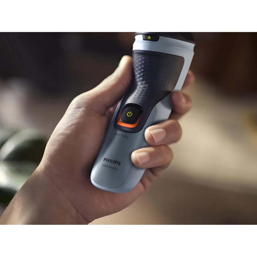 Philips Afeitadora Shaver Series 3000X X3063/00 Negro/Azul - carga rápida = 5 min para una sesión | si la batería se agota