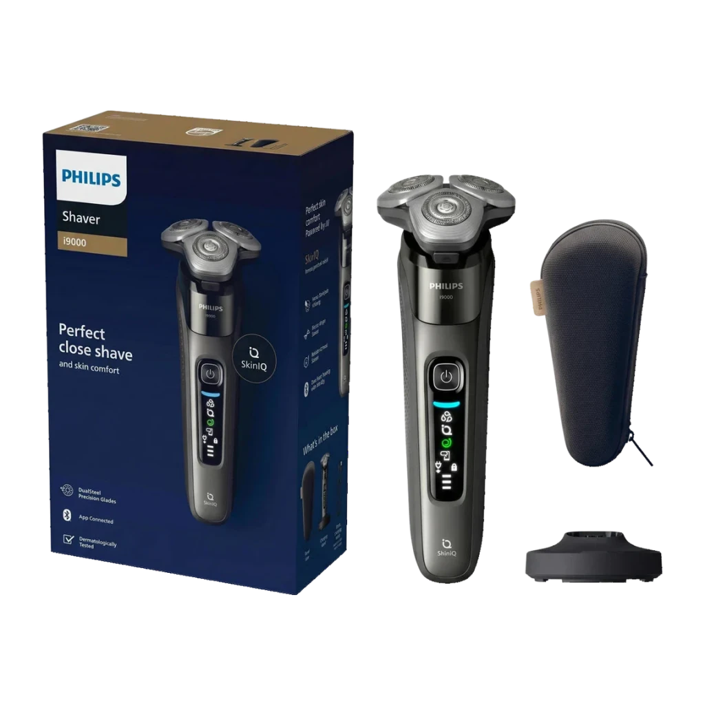 Philips Afeitadora eléctrica X9002/10 i9000 Wet & Dry con SkinIQ gris pizarra oscuro - cabezal de repuesto = Modelo SH91