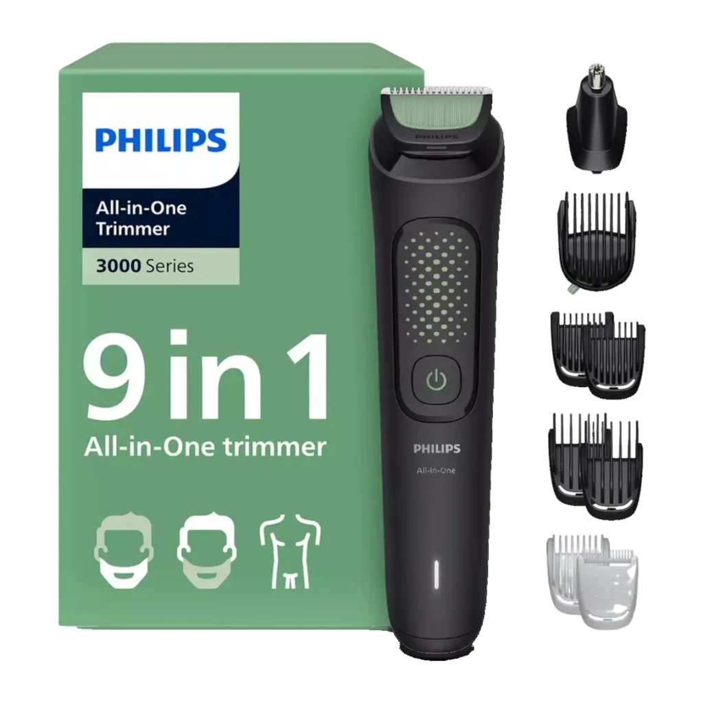 Philips Recortadora All-in-One Trimmer Series 3000 MG3945/15 negro - tiempo de funcionamiento = 90 min | permite varias
