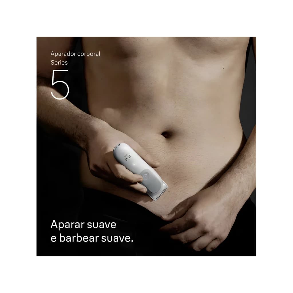 Braun Recortadora wet dry gris inalambrica bateria li ion 100min accesorios x6 ipx7 - peso y dimensiones = 234 g, 156 × 42 ×