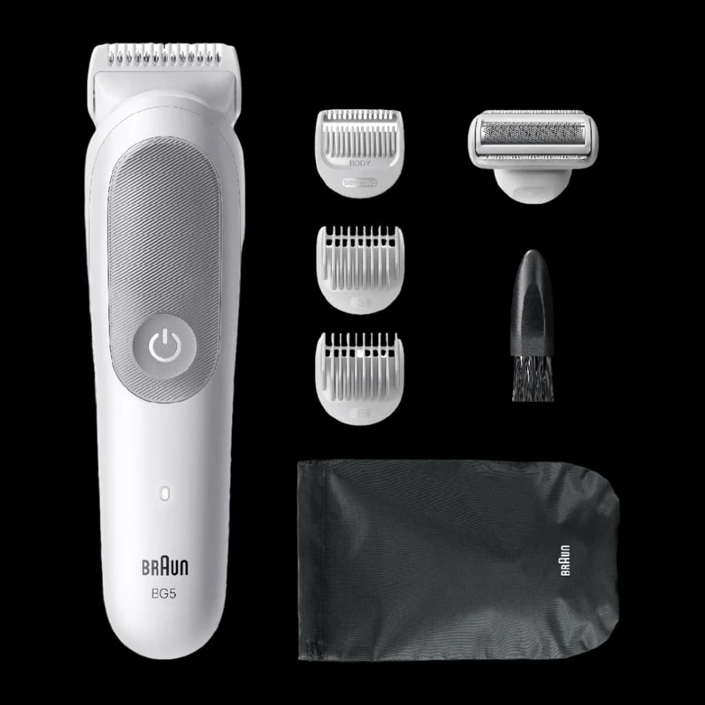 Braun Recortadora wet dry gris inalambrica bateria li ion 100min accesorios x6 ipx7 - uso = Mojado y seco (Wet & Dry) +