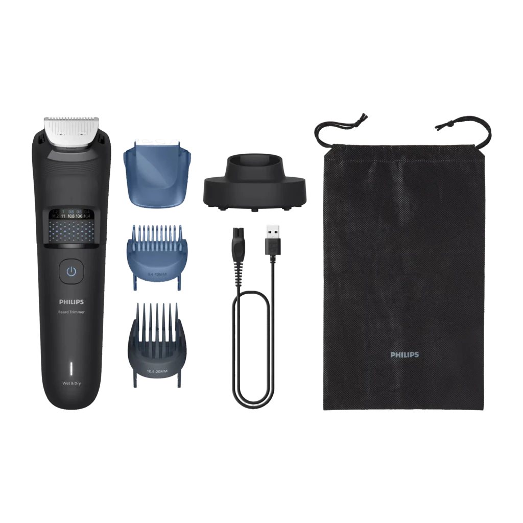 Philips Recortadora de barba Beard Trimmer Series 5000 BT5780/15 negro - tiempo de funcionamiento = 100 min | para la mayoría