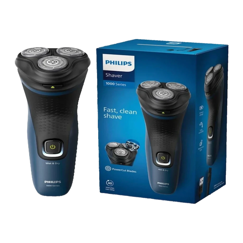 Philips Afeitadora eléctrica S1151/00 Serie 1000 Negro y Azul - vista principal