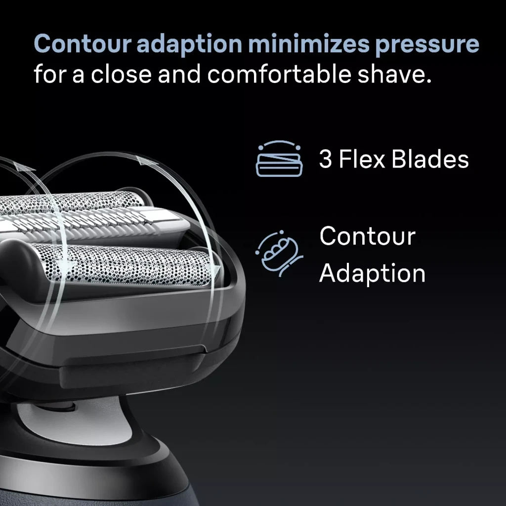 Braun Afeitadora Series 6 62-S7650cc Plata - detalle