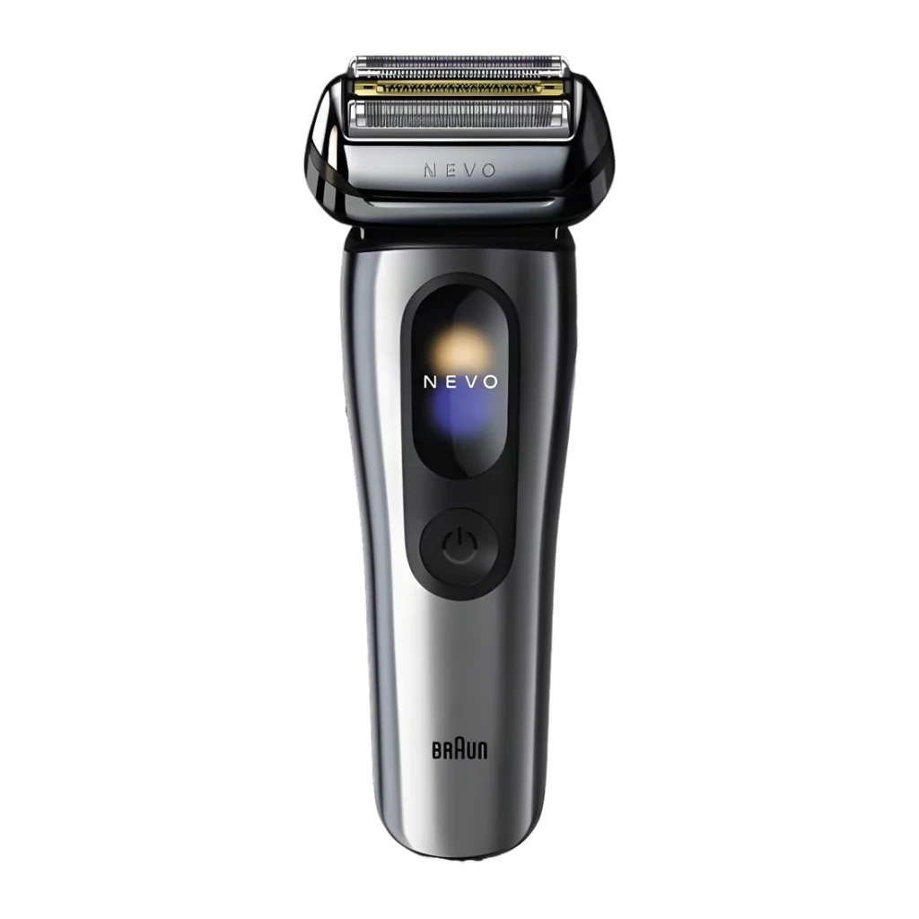 Braun Afeitadora facial 917667 inalambrica 60min seco y mojado 5 laminas recortador plata - vista principal
