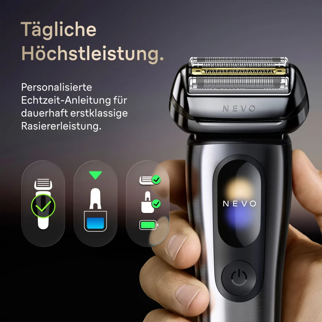 Braun Afeitadora facial 917667 inalambrica 60min seco y mojado 5 laminas recortador plata - detalle 2