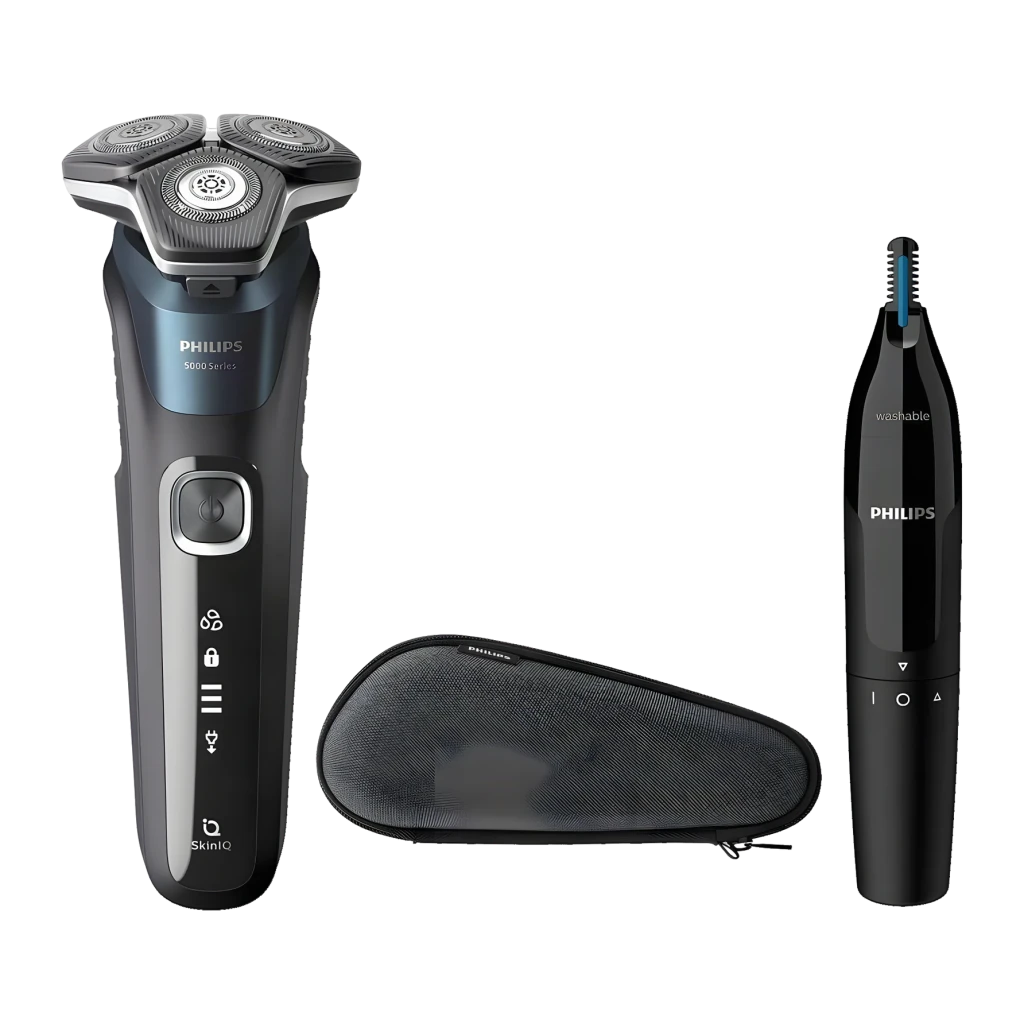 Philips Afeitadora Shaver Series 5000 S5887/10 gris - recortadora incluida = Sí (cortapatillas desplegable) | vale para