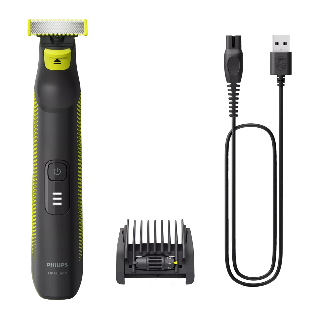 Philips Afeitadora OneBlade Pro QP6506/15 negro, cal - sistema de afeitado = Máquina de afeitar de láminas con 1 cuchilla |