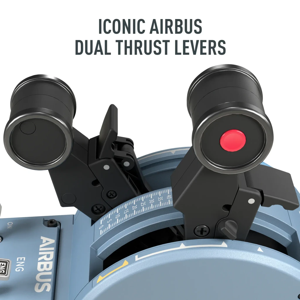 Thrustmaster Cuadrante de aceleración TCA Quadrant Airbus Edition negro, azul - plug and Play = Sí (Windows 10 y Windows 8) |