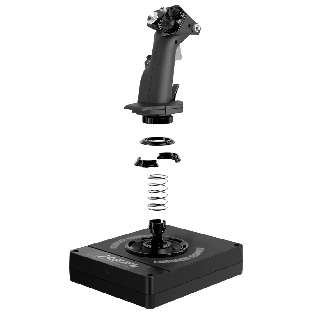 Logitech Joystick Pro Flight X56 Rhino HOTAS negro - detalle 4