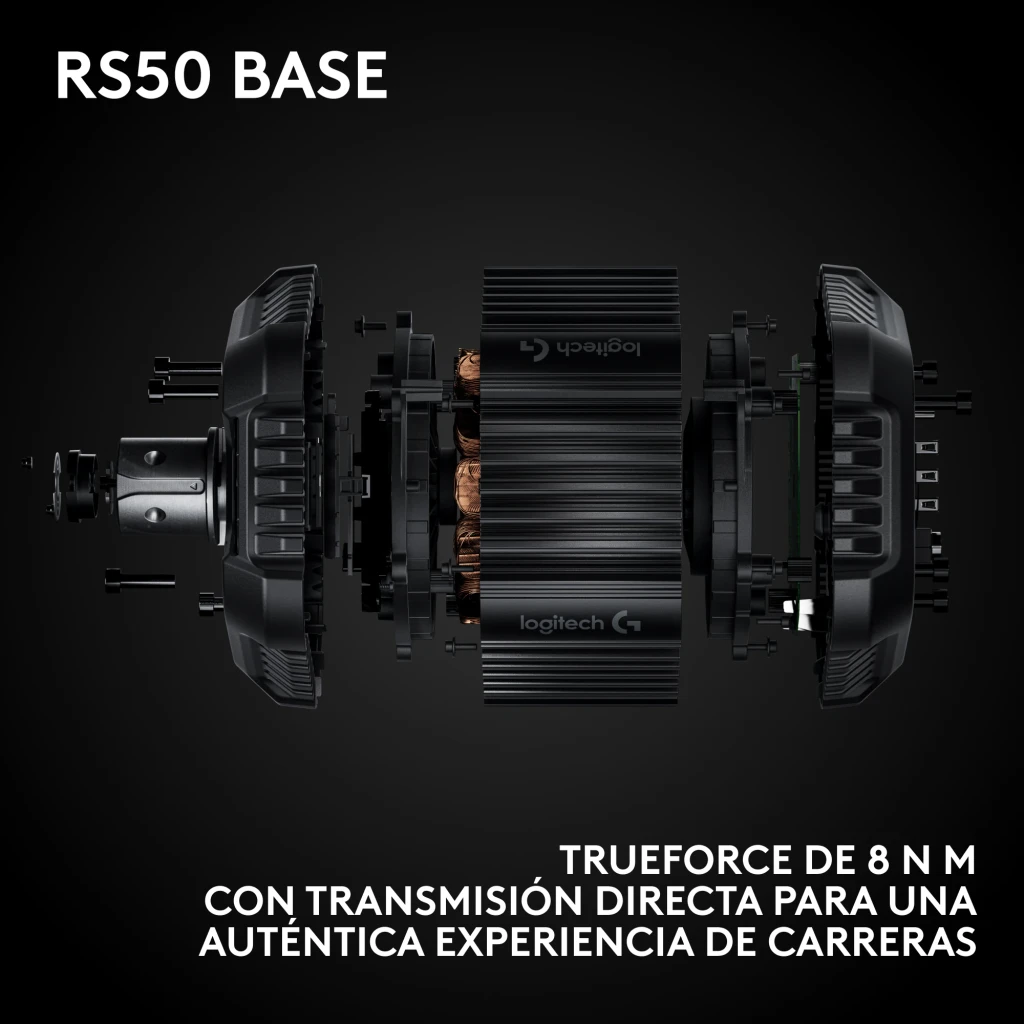 Logitech Volante G RS50 System para PlayStation/PC Negro - compatibilidad Force Feedback = Logitech Force Feedback