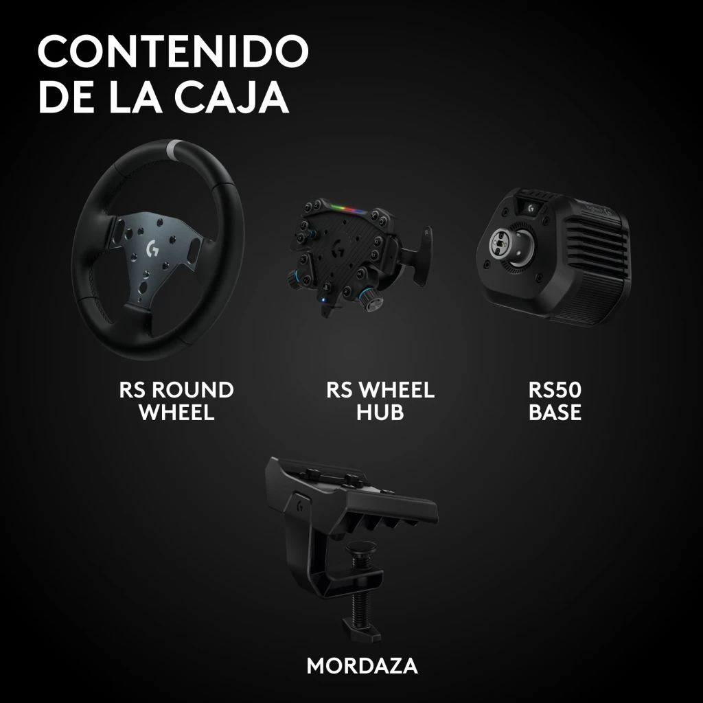 Logitech Volante G RS50 System para PlayStation/PC Negro - detalle 3