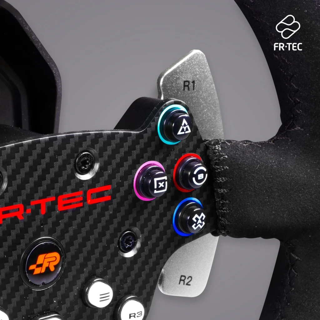 FR-TEC fr tec fr force racing wheel volante multiplataforma negro, rojo - aro extraíble de 26,5 cm con acabado en alcántara =