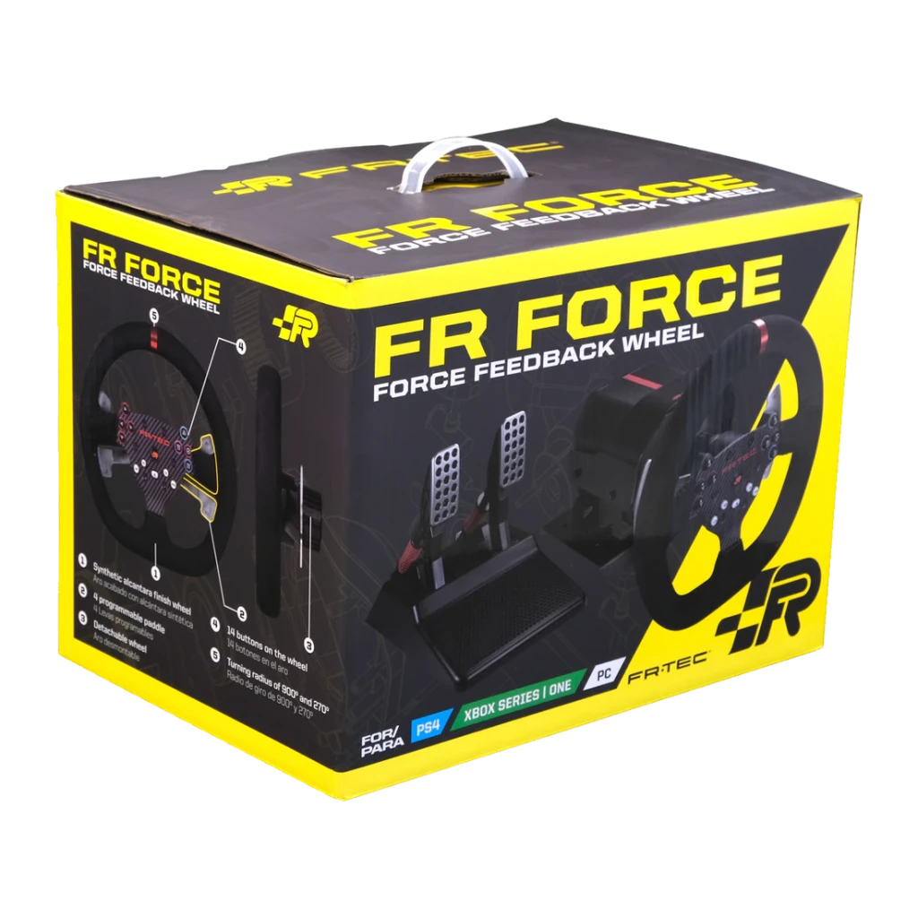 FR-TEC fr tec fr force racing wheel volante multiplataforma negro, rojo - plataformas compatibles = PC, PlayStation 4, Xbox