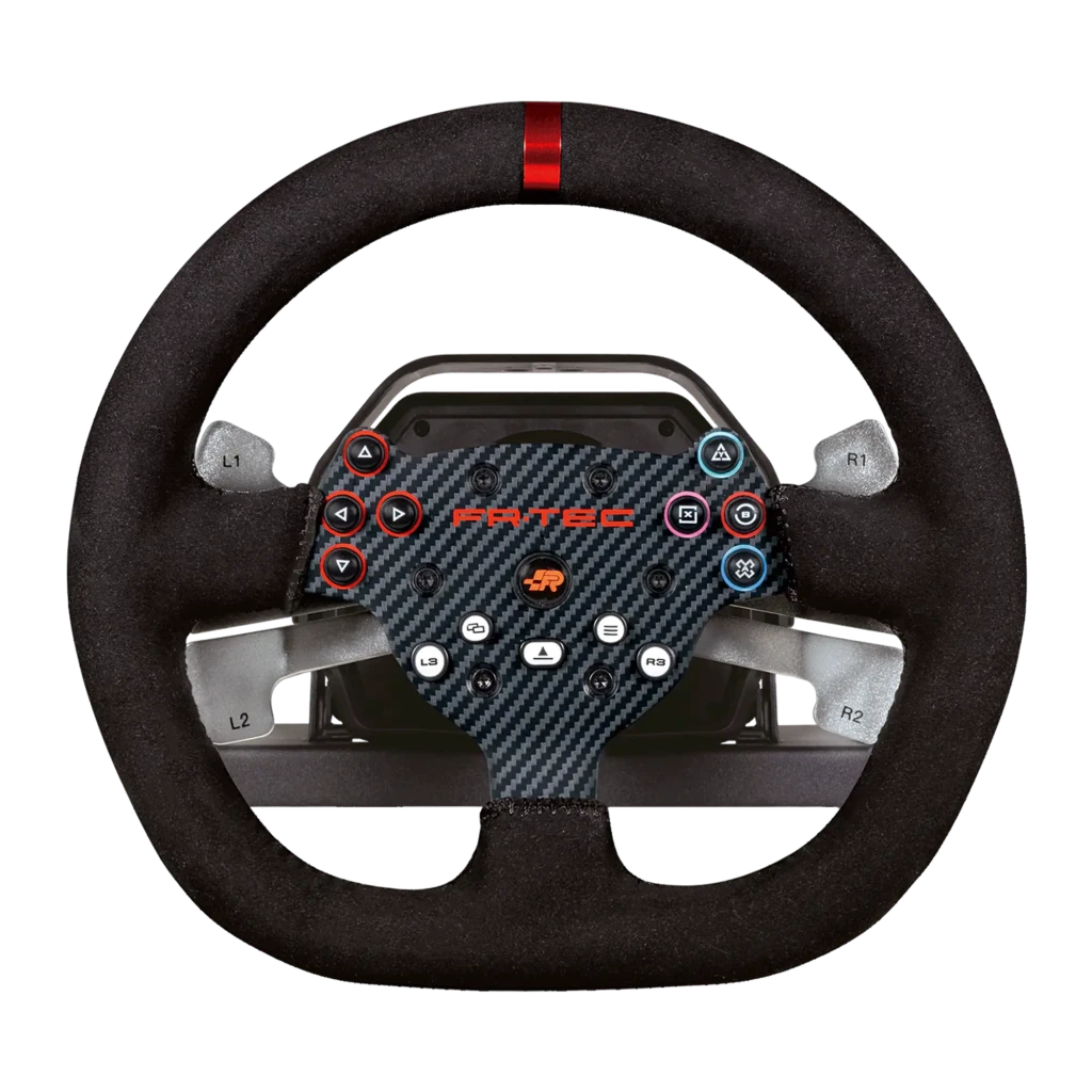 FR-TEC fr tec fr force racing wheel volante multiplataforma negro, rojo - force Feedback de doble motor = 3,2 Nm | la