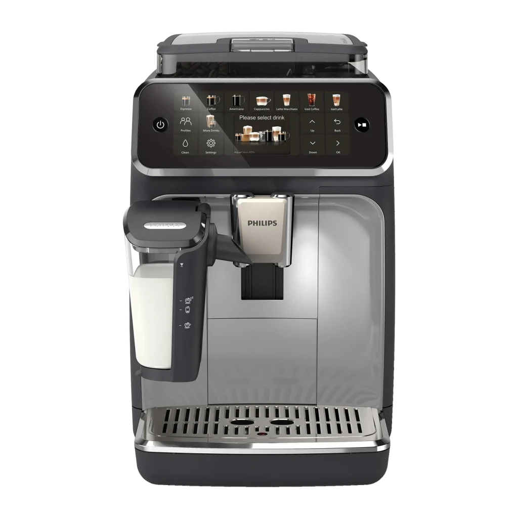 Philips 5500 Cafetera Superautomática LatteGo, 20 bebidas, Negro - molinillo cerámico con 12 posiciones | el molinillo