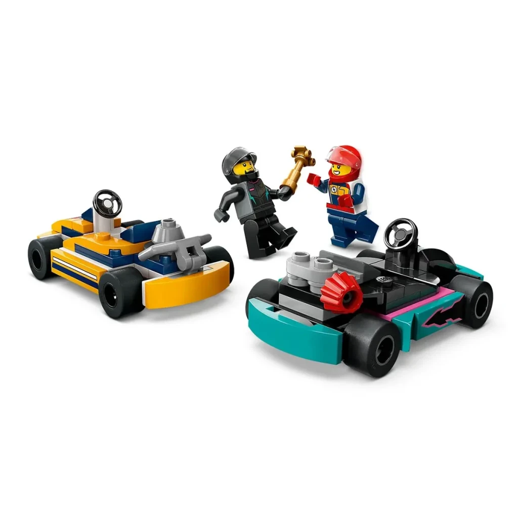 LEGO Set de construcción City 60400 Go-Karts con Pilotos turquesa y naranja - vista principal - Ítem3