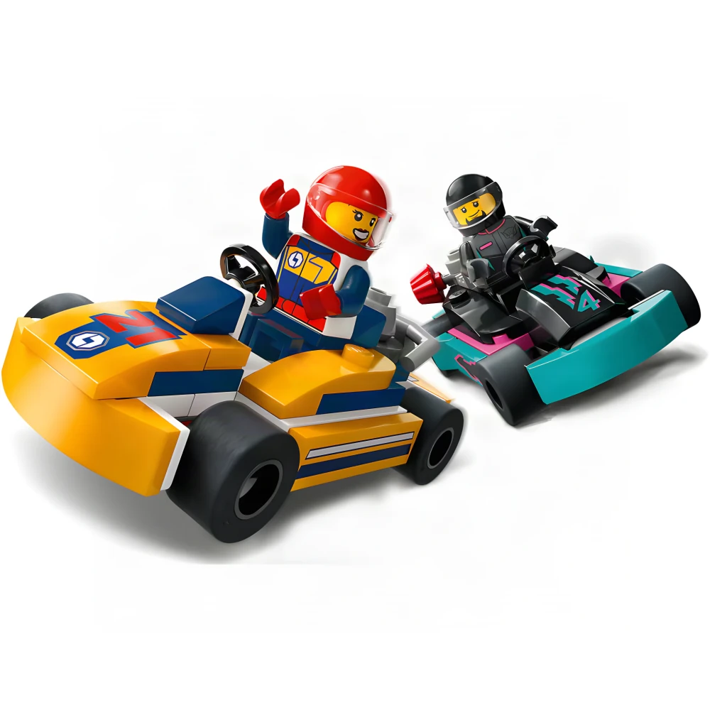 LEGO Set de construcción City 60400 Go-Karts con Pilotos turquesa y naranja - vista principal - Ítem2